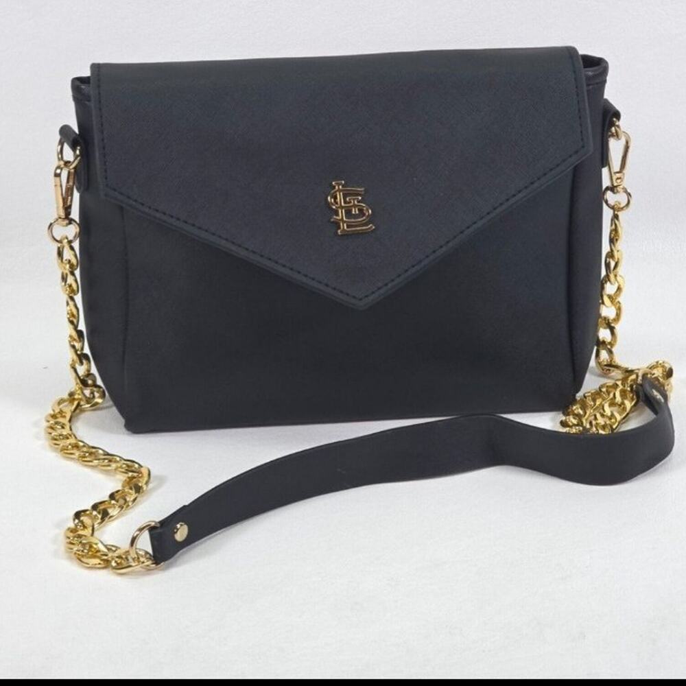St. Louis Cardinals Purse Black & Gold Sporty Preppy Stadium Giveaway Athleisure